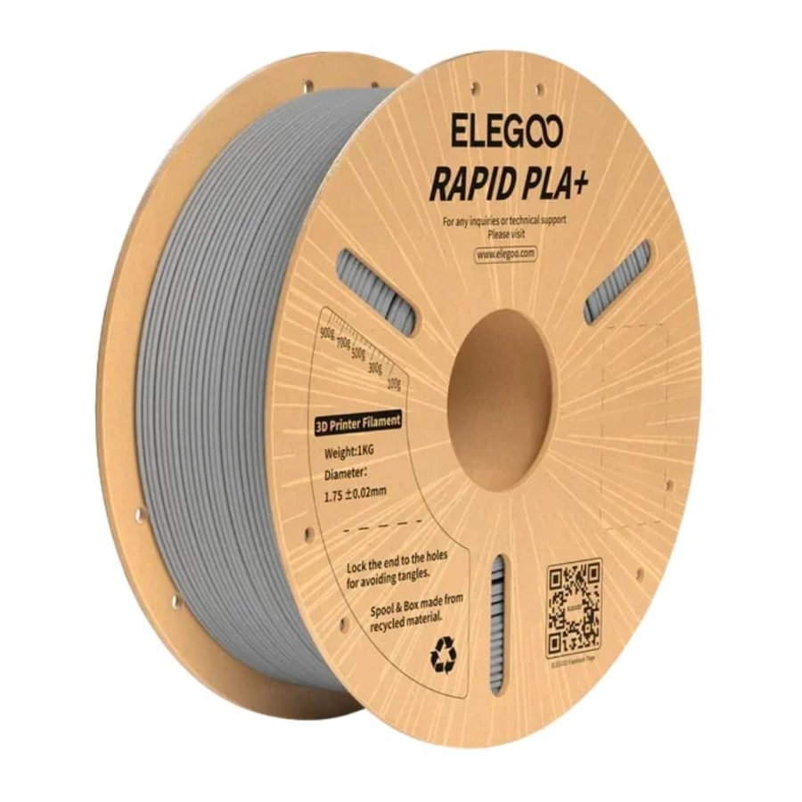 Elegoo RAPID PLA+ Gris 1Kg