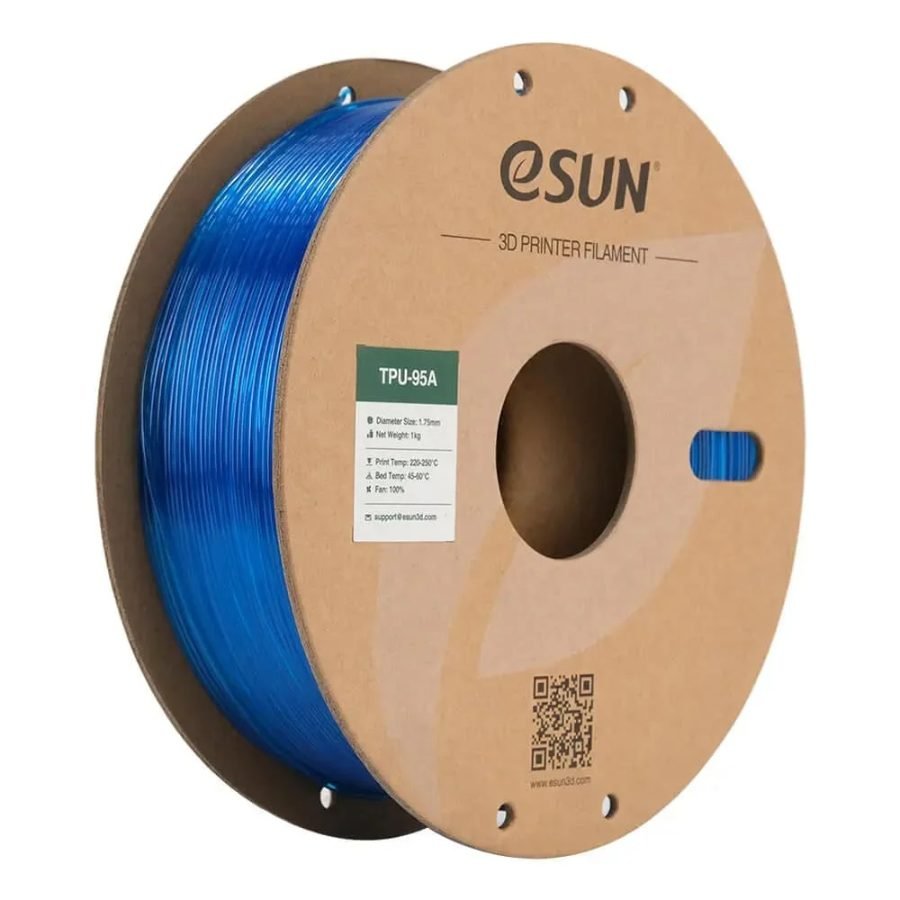 Esun TPU 95A Translucido Azul 1Kg