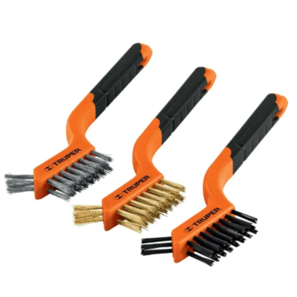Truper Juego de mini cepillos alambre
