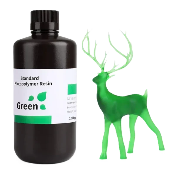 Resina Estándar Verde Translúcida 1kg